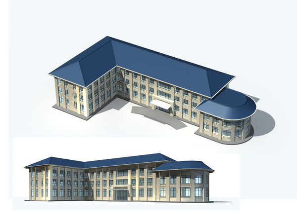 3d model realistic skyscraper - Multi Public Building 0122... by papandenis